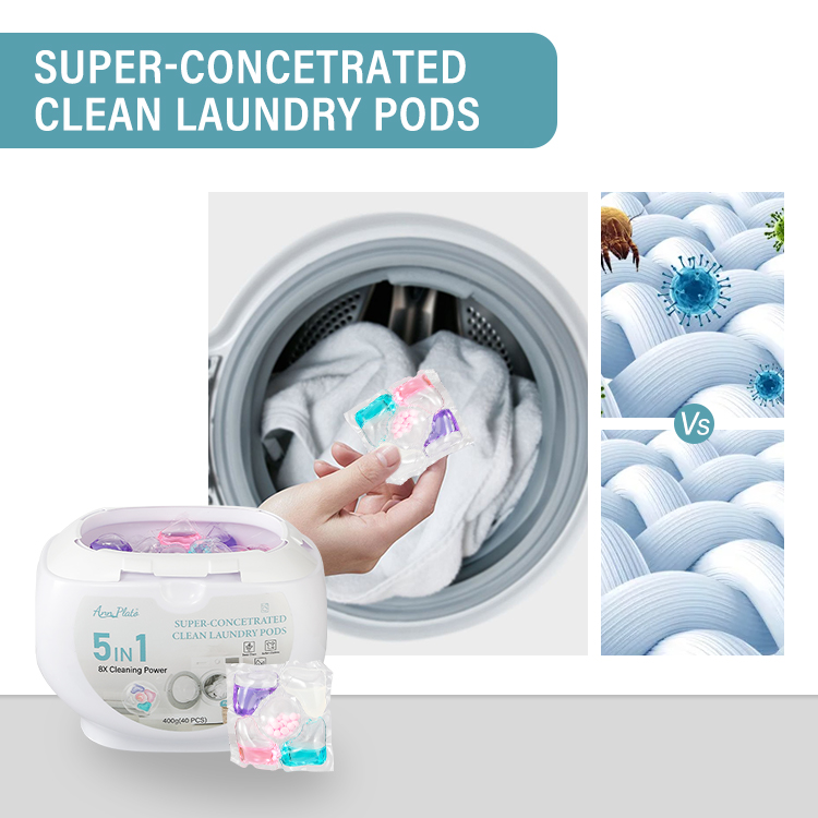 5 in 1 SUPER-CONCETRATED CLEAN LAUNDRYPODS