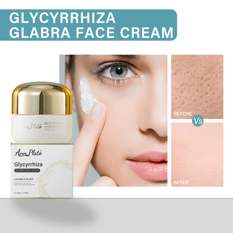 Glycyrrhiza glabra face cream — Light makeup nourishing skin brightening and hydrating good complexion
